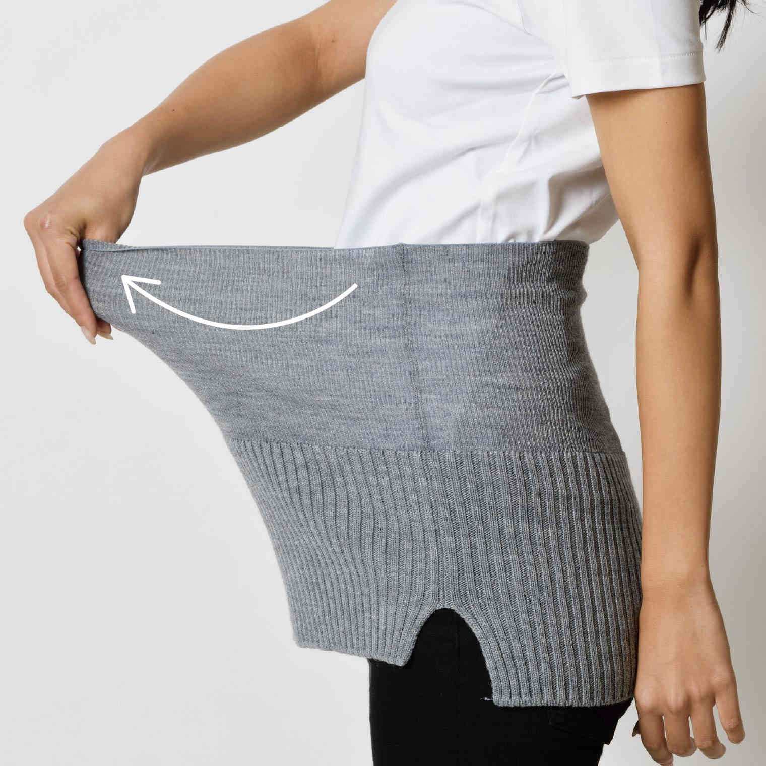 ニットで226 (つつむ)》おなかをつつむ / 見せるハラマキ【BOX付き